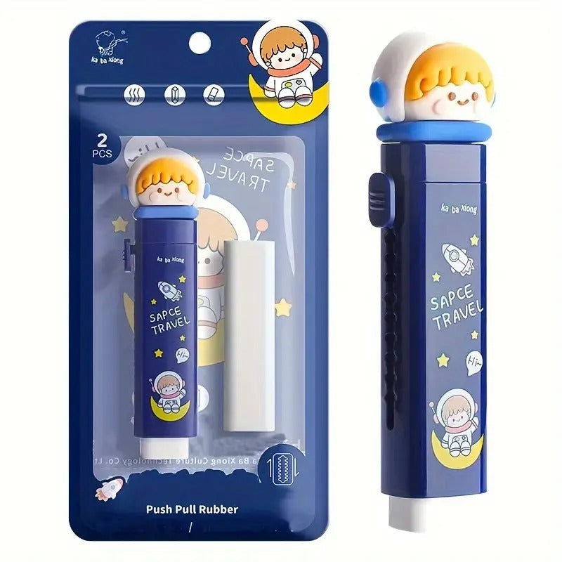 NIYO TOYS space eraser set with astronaut design, suitable for ages 3 and up, ideal for school supplies