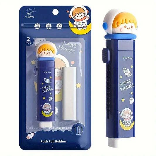 NIYO TOYS space eraser set with astronaut design, suitable for ages 3 and up, ideal for school supplies