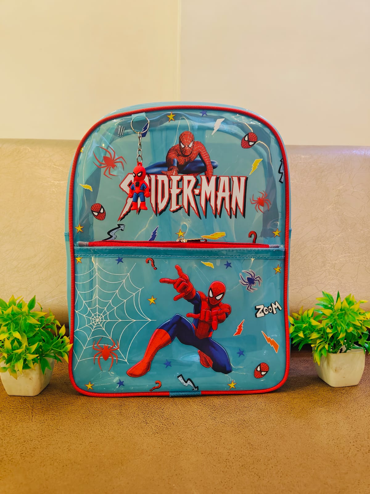 NIYO TOYS Spider-Man Backpack with Colorful Graphics and Spacious Compartments for Kids