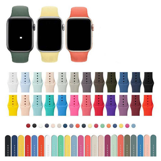 Colorful NIYO TOYS sports silicone band for iWatch in various shades for a stylish look