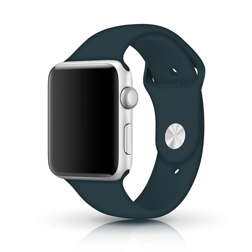 NIYO TOYS sports silicone band for iWatch in dark green, durable and comfortable for daily wear