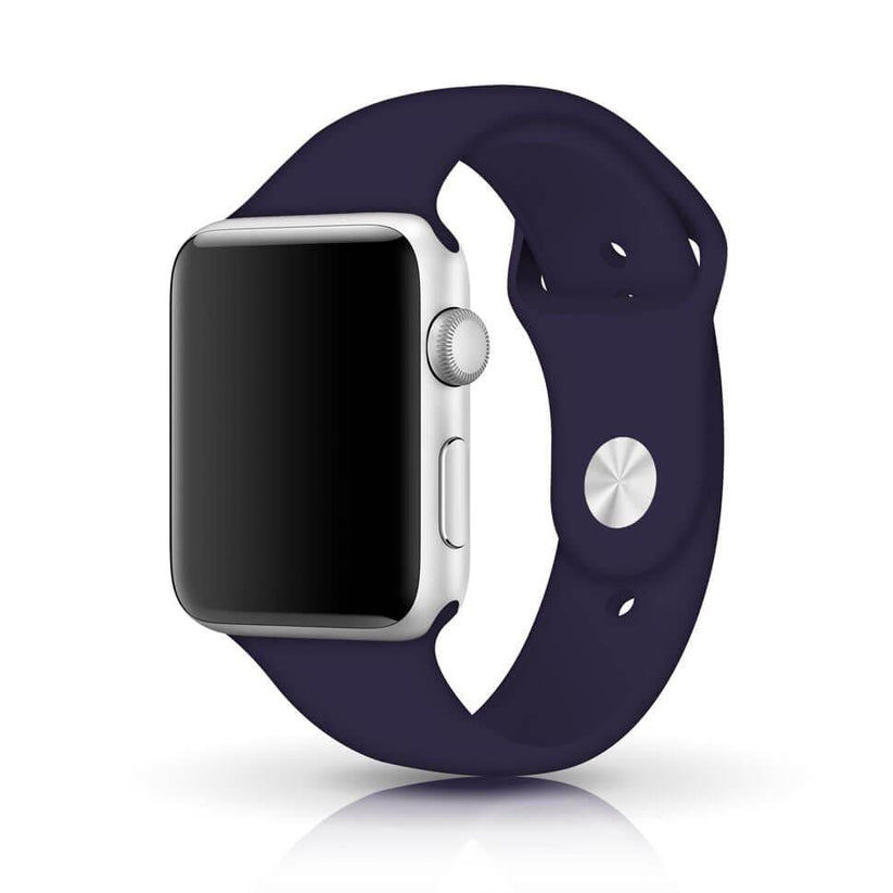 NIYO TOYS sports silicone band for iWatch in navy blue for sporty and comfortable wear