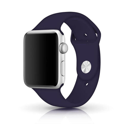 NIYO TOYS sports silicone band for iWatch in navy blue for sporty and comfortable wear