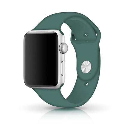 NIYO TOYS sports silicone band for iWatch in green, perfect for active lifestyles and comfortable wear