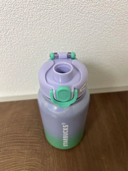 NIYO TOYS Reusable Sipper Bottle in Lavender and Mint Green with Flip-Top Lid for Easy Drinking