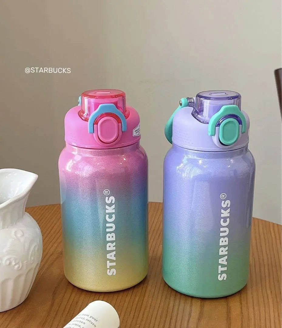 NIYO TOYS Colorful Gradient Sippers with Easy-Open Lids, Perfect for Hydration on-the-Go