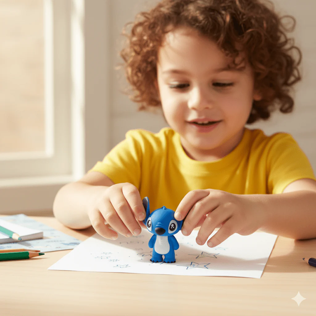 Blue animal-shaped sharpener for kids, ideal for young artists using a watermark eraser
