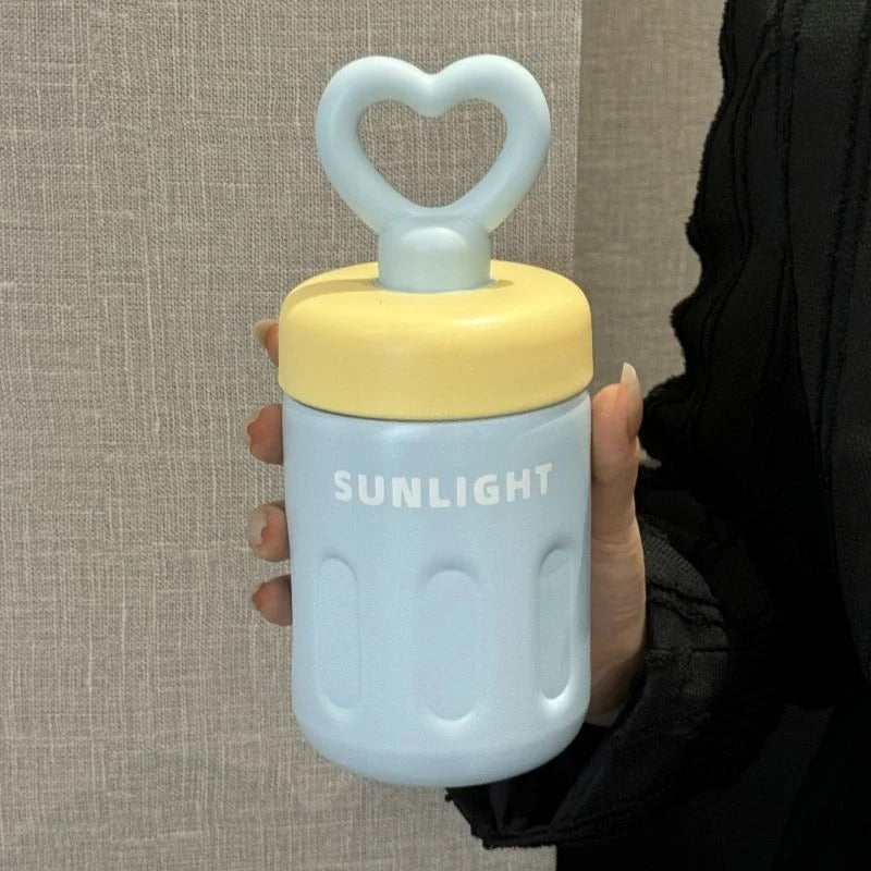 NIYO TOYS Sunlight Blue and Yellow Sipper with Heart Handle for Kids Age 3+
