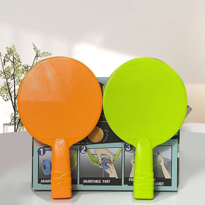 NIYO TOYS table tennis table ping pong table paddles in orange and green, great for ages 6 and up