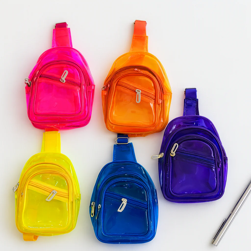 Colorful NIYO TOYS Cross Bag Collection in Pink, Orange, Yellow, and Purple for Stylish Everyday Use