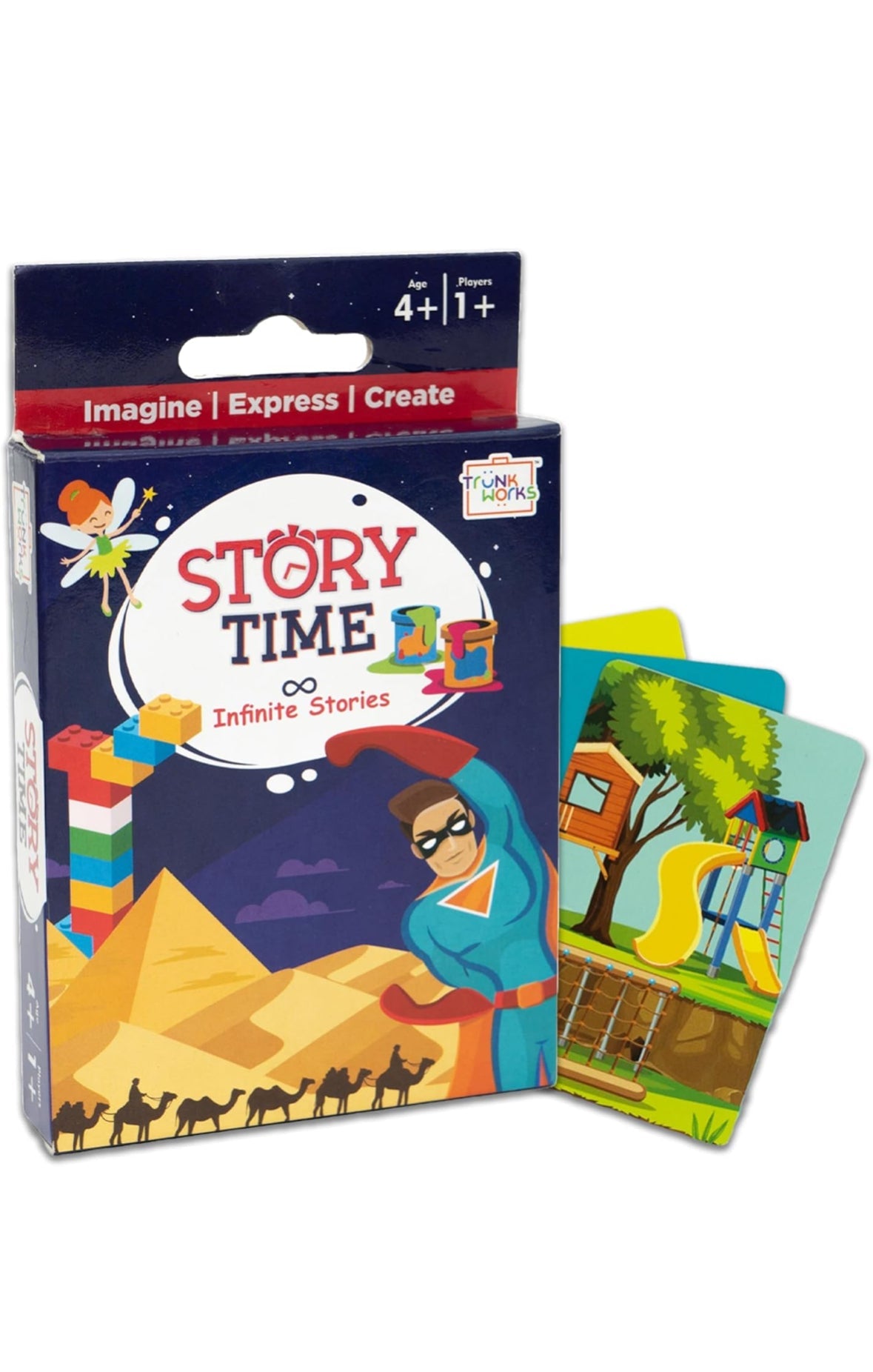 NIYO TOYS educational travel games for 4 year olds Story Time card game with colorful illustrations