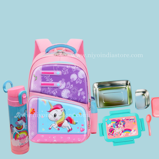 Unicorn School Bags, Cartoon Lunch Boxes & Bottle
