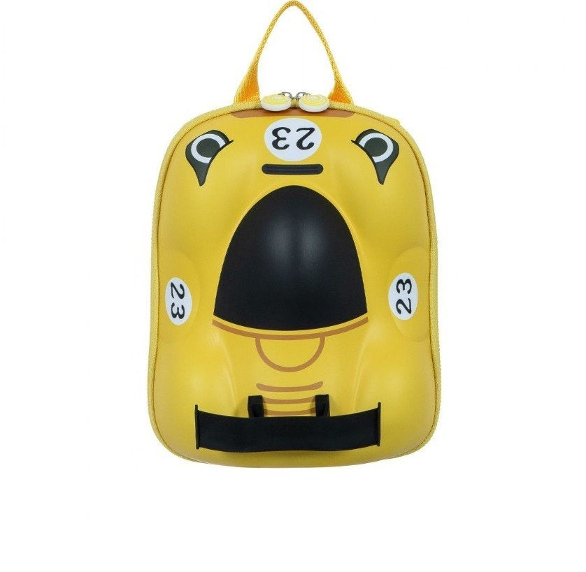 NIYO TOYS Yellow Lion School Bag with Cartoon Design and Comfortable Straps for Kids