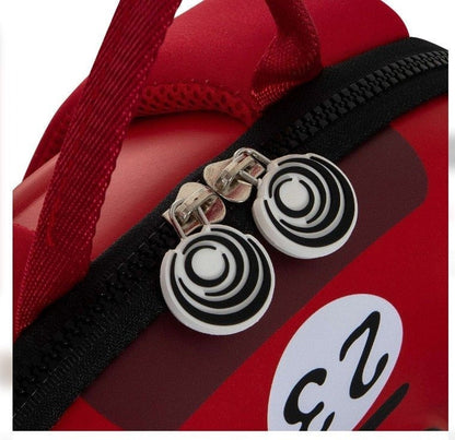 NIYO TOYS Red School Bag with Unique Zip Pullers for Kids’ Daily Use