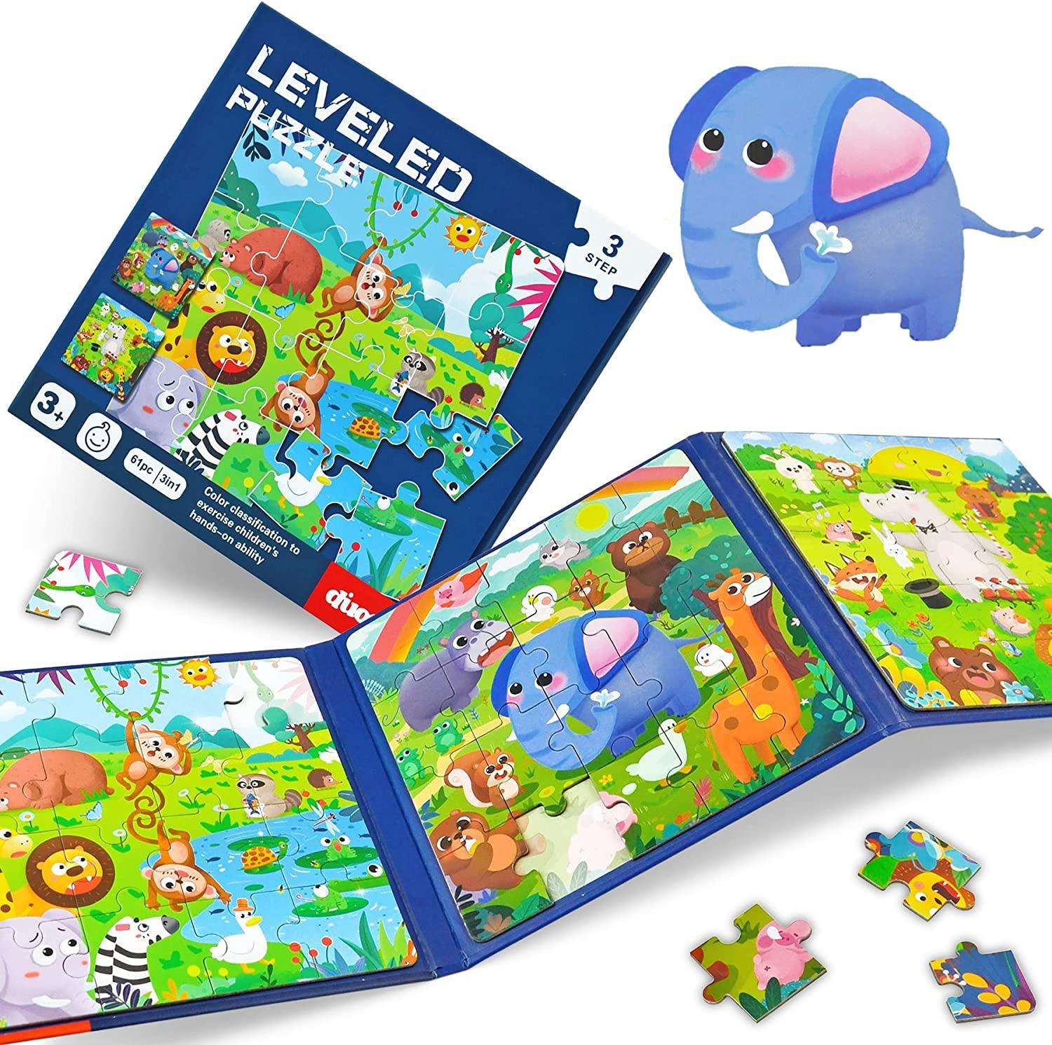 NIYO TOYS search word puzzle book featuring colorful animal illustrations, suitable for ages 3 and up