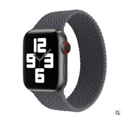 Gray stretchy watch band for Apple suitable for all ages, designed for comfort and style