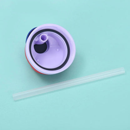 NIYO TOYS colorful tumbler with a silicone straw and a secure lid for kids' drinks