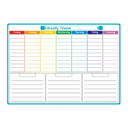 NIYO TOYS colorful weekly planner for kids, ideal for ages 5+, helps organize tasks and activities
