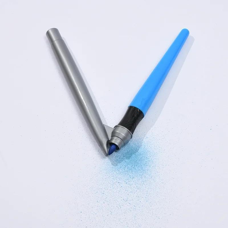 NIYO TOYS Blue Marker Pen with Fine Tip and Silver Casing for School and Art Projects