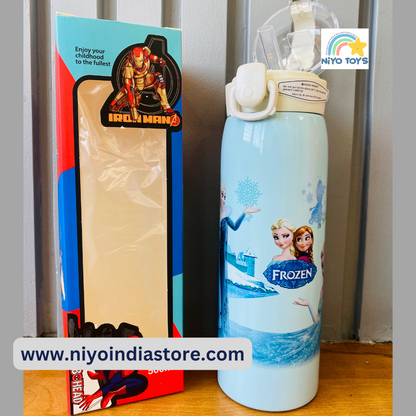Sip and Smile - Insulated Steel Sipper with Cute Characters 500 ML